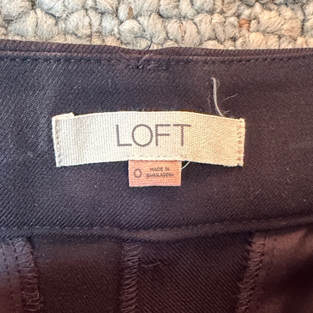 LOFT Black High Waist Dress Pants Size 0 - Picture 2 of 7
